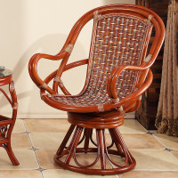 藤椅三件套阳台桌椅茶几组合家用休闲编织旋转庭院户外单人靠背椅安心抵