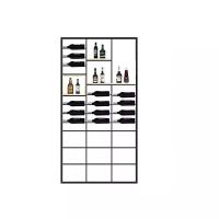 胡桃里铁艺loft工业风红酒架咖啡厅餐厅卡座屏风酒吧隔断装饰架安心抵