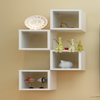 客厅电视背景墙装饰架墙上隔板壁挂置物架卧室电视柜机顶盒架简约安心抵