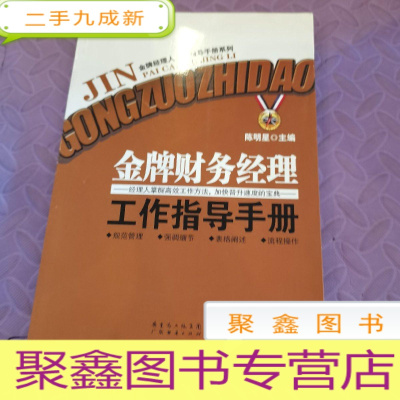 正 九成新金牌经理人工作指导手册系列:金牌财务经理工作指导手册