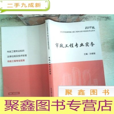 正 九成新2019年版湖南省土建工程专业初中级职称考试用书:市政工程专业实务