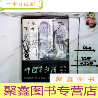 正 九成新中国画技法——花鸟.山水.人物,[盒装全三册]