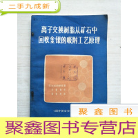 正 九成新离子交换树脂从矿石中回收金银的吸附工艺原理[见描述]