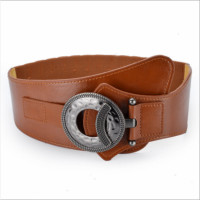 新款秋冬松紧腰带女士弹力欧美宽腰封长期大量可代发黑色红色