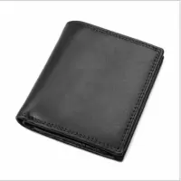 新款外贸男士真皮钱包 欧美短款时尚牛皮RFID钱包卡包 8144