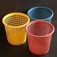 家用卫生间客厅厨房办公室镂空垃圾桶 大号3个装混色各1个