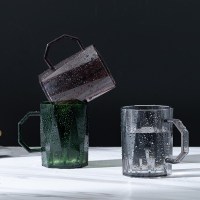 家用漱口杯北欧风简约轻奢情侣洗漱杯刷牙杯子牙刷牙缸杯套装 茶晶色+碧玺色+灰晶色(3个装)