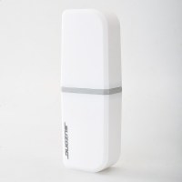 旅行牙刷收纳盒便携式牙缸杯创意简约牙具盒旅游刷牙杯洗漱杯套装 淡雅白(几何款)