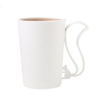 轻奢简约洗漱杯家用学生刷牙杯创意可爱北欧漱口杯情侣一对牙刷杯 [外白内咖]一只装