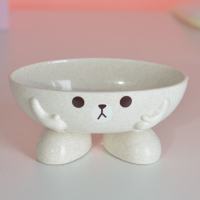 卡通可爱个性创意香皂免打孔香皂托沥水肥皂盒北欧卫生间家用皂架 小麦色