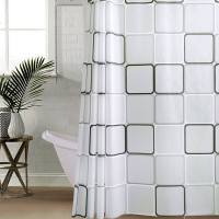 卫生间防水帘免打孔浴帘布套装浴室隔断帘淋浴房窗帘子遮挡拉帘