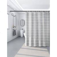 浴室浴帘防水布卫生间帘子挂帘日本防霉窗帘隔断帘淋浴套装免打孔