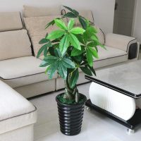 假树发财树仿真植物落地盆栽大型客厅盆景假花塑料花装饰仿真绿植 1.1米步步高发财(含盆青苔)