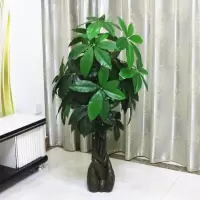 假树发财树仿真植物落地盆栽大型客厅盆景假花塑料花装饰仿真绿植 1.2米美丽发财(不含盆)