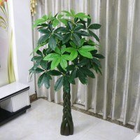 假树发财树仿真植物落地盆栽大型客厅盆景假花塑料花装饰仿真绿植 1.4米新辫子发财(不含盆)