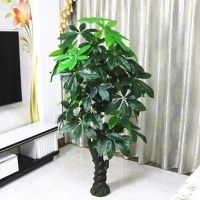 假树发财树仿真植物落地盆栽大型客厅盆景假花塑料花装饰仿真绿植 1.5米螺纹发财(不含盆)