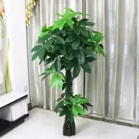 假树发财树仿真植物落地盆栽大型客厅盆景假花塑料花装饰仿真绿植 1.5米辫子发财(不含盆)