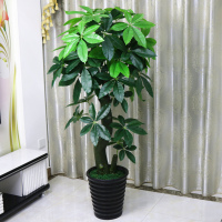 假树发财树仿真植物落地盆栽大型客厅盆景假花塑料花装饰仿真绿植 1.7米如意发财（含盆青苔）