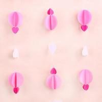 幼儿园区角隔断环境布置吊饰教室大班海洋风装饰星星拉花创意挂饰 粉红色 3米粉色云朵圆形