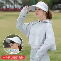 防晒帽子女夏季骑车遮全脸紫外线遮阳帽出游防晒面罩大沿太阳帽衣