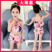 [苏宁好货]儿童游泳衣女童女孩泳装婴儿可爱女童比基尼套装宝宝分体小中大童