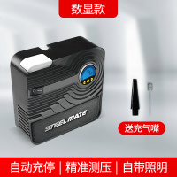 车载充气泵汽车用打气泵小轿车轮胎加气泵便携式多功能电动打气筒 数显款【送充气嘴】自动充停