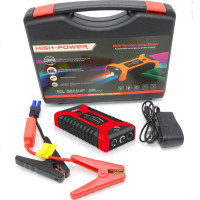 汽车载应急启动电源大容量起动连电瓶搭电充电宝打火救援神器 红色20000毫安标准套装