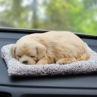 网红漂亮内饰宠物狗摆设轿车小狗狗车内饰品摆件男士车用汽车挂。 C[纳米矿晶活性炭包]大号-金毛狗狗-买