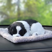 网红漂亮内饰宠物狗摆设轿车小狗狗车内饰品摆件男士车用汽车挂。 E[纳米矿晶活性炭包]大号-黑白狗狗-买