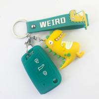 适用于大众钥匙套钥匙扣 朗逸宝来速腾帕萨特途观探岳途岳钥匙包 新!大众B款钥匙适用[SZ款]深绿带剑背