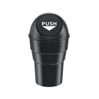 车载垃圾桶汽车内用车边收纳拉垃圾袋车用创意前排车上专用 黑色