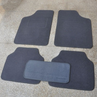汽车脚垫绒面防滑脚垫大包围保护垫地毯垫脚垫通用脚垫加大 改款灰色(五片装)