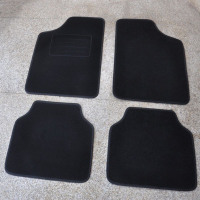 汽车脚垫绒面防滑脚垫大包围保护垫地毯垫脚垫通用脚垫加大 改款黑色(四片装)