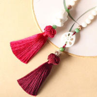 汽车挂件菩提车饰品车内车载 符后视镜 挂饰车用吊饰摆件 [佛手]红色经典款