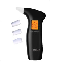 吹气式测酒器酒精测试酒驾高精度酒精测量检测仪查测酒驾专用仪器 升级版黑色单机（不带电池