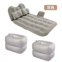 车载充气床垫后排轿车汽车内儿童睡觉旅行床睡垫后座睡觉神器 [升级款带护头挡+侧挡]★漏气包换★-灰