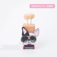 车载空调出风口香水夹汽车液体香薰创意车内用品持久淡香车用高档 眼镜狗 送精油