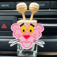 车载空调出风口香水夹汽车液体香薰创意车内用品持久淡香车用高档 粉红色 粉豹 送精油