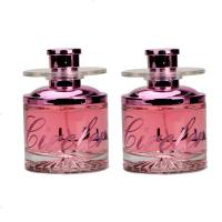 车载香水汽车旋转香水车内车用持久淡香坐式摆件除异味清新剂香薰 粉红色【香艿尔】+粉红色【香艿尔】