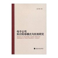 母子公司知识转移模式与机制研究9787514137170经济科学出版社孙中伟