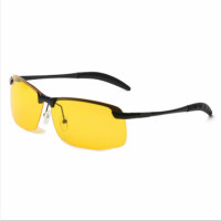 3043司机夜视太阳眼镜夜用欧美时尚偏光男士金属夜视镜厂家直销