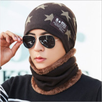 帽子冬天加绒毛线帽加厚针织帽秋冬季户外骑车保暖潮流青年韩版