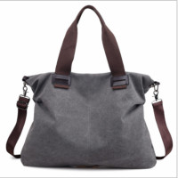 2019春季新款帆布女包休闲百搭通勤包时尚纯色女士单肩斜挎包包