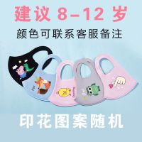 儿童学生口罩春夏款保暖亲子冰丝棉可清洗立体卡通舒适透气男女孩 中号混色8-12岁2个装