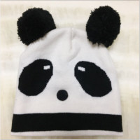 秋冬男童女童宝宝毛线针织帽可爱小熊儿童保暖帽子批发