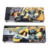 儿童卡通带密码锁文具盒男童多功能塑料笔盒小学生儿童卡通铅笔盒56