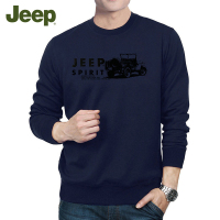 吉普JEEP官方旗舰正品男装旗舰长袖T恤纯棉宽松打底衫男式加厚卫衣春秋款JEEP SPIRIT