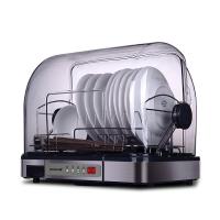 厨房消毒碗柜家用小型迷你筷子消毒机带烘干沥水架碗碟收纳盒带盖