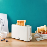 多士炉烤面包机家用早餐全自动加热多功能小型迷你土吐司压片 白色[迷你单片]