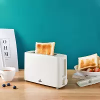 多士炉烤面包机家用早餐全自动加热多功能小型迷你土吐司压片 白色[迷你单片]